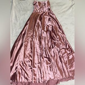 light pink ball gown